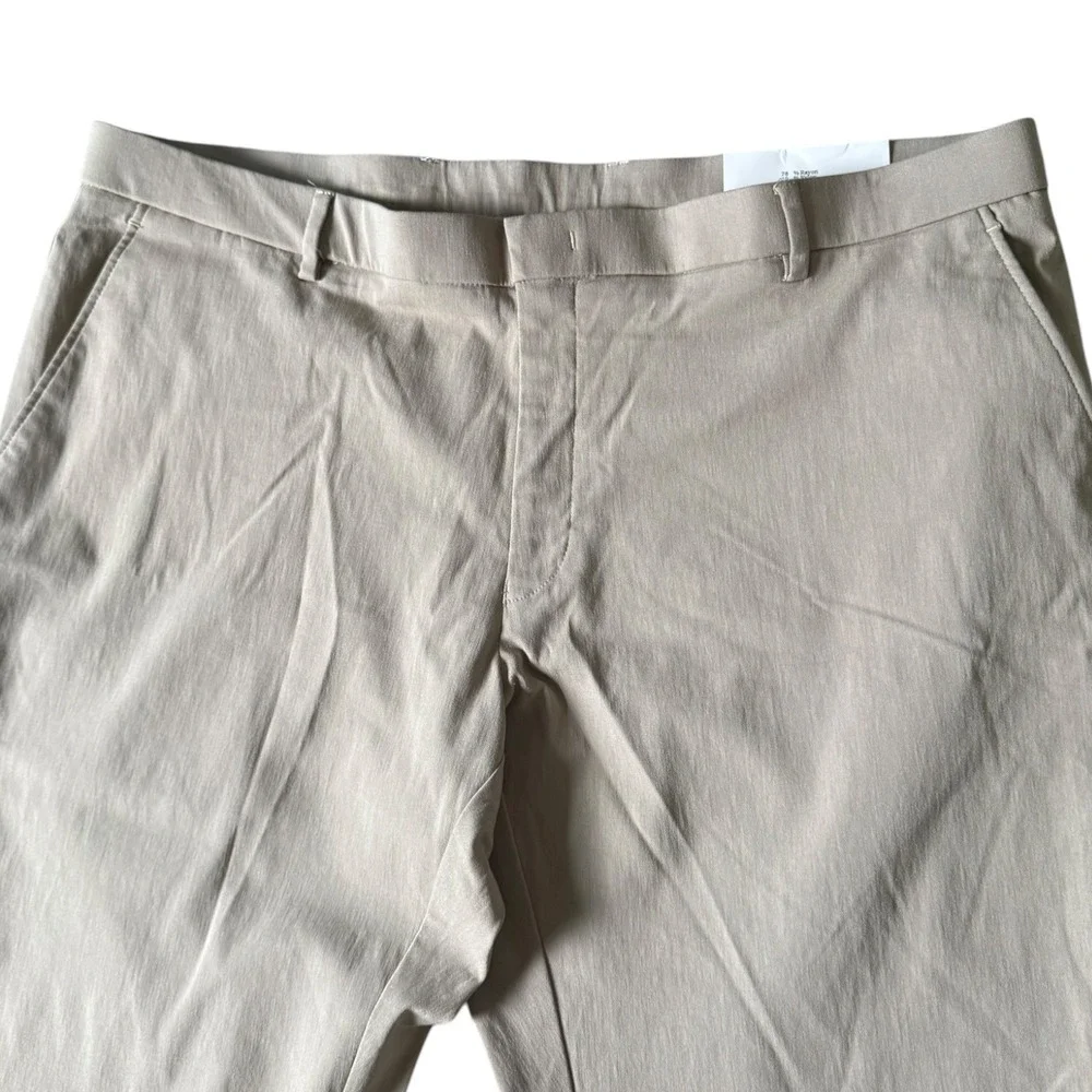 NWT Tommy Hilfiger Mens TH Flex‎ Tate Tan Dress Pants Size 40x30 Business Casual